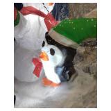 Inflatable Christmas Snow Globe Decoration with LED Lights. 7" Foot Tall