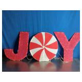 National Tree Company Pre-Lit "JOY" decoration.