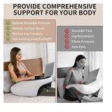 Olumoon Reading Pillow, Lap Desk Pillow for Adult, Memory Foam Gaming Pillow