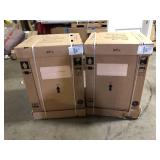 Lot of Hampton Bay 24 in. W x 24 in. D x 34.5 in. H Assembled Drawer Base Kitchen Cabinet in Unfinished with Recessed Panel Customer Returns See Pictures