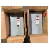 Lot of  ABB 60 Amp 240-Volt Fusible Outdoor General-Duty Safety Switch (TG3222R)  Customer Returns See Pictures
