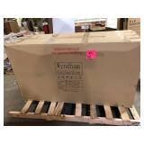 Wyndham Collection Miranda 66 in. W x 22 in. D x 33.75 in. H Single Bath Vanity in White No Granite Included  Customer Returns See Pictures