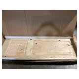 Krosswood Doors 32 in. x 96 in. Rustic 2-Panel Arch Top Right-Hand Unfinished Knotty Alder Wood Single Prehung Interior Door Customer Returns See Pictures