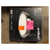 Artika Glam 13.5 in. 1-Light Modern Chrome Integrated LED Flush Mount Ceiling Light Fixture for Kitchen or Bedroom   Customer Returns See Pictures