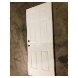 Masonite 32 in. x 80 in. Premium 6-Panel Primed Steel Front Door Slab  Customer Returns See Pictures