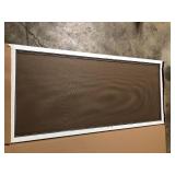 Andersen 35-1/2 in. x 77-9/16 in. 400 Series White Frenchwood Gliding Patio Door, Aluminum Insect Screen  Customer Returns See Pictures