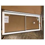 Andersen 2000 Series 36 in. x 80 in. White Universal Full View Retractable Aluminum Storm Door with Brass Hardware  Customer Returns See Pictures