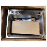 Presenza All-in-One 28 in. x 22 in. x 33.8 in. Stainless Steel Drop-In Sink and Cabinet with Faucet in Black  Customer Returns See Pictures