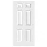 Masonite 32 in. x 80 in. Premium 6-Panel Primed Steel Front Door Slab  Customer Returns See Pictures