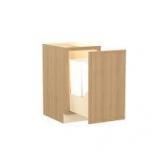 Home Decorators Collection Franklin 18. in. W x 24 in. D x 34.5 in. H Assembled Plywood Wall Bridge Kitchen Cabinet in Vanguard Oak with Soft Close   Customer Returns See Pictures