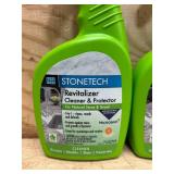 STONETECH  Revitalizer Countertop Cleaner Protector for Natural Stone & Grout, Citrus Scent, 24oz Spray Bottle (lot of 2)