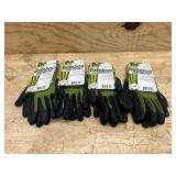 Bellingham Bamboo Gardener Unisex Palm-dipped Gardening Gloves Green S (lot of 4)