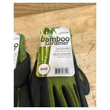 Bellingham Bamboo Gardener Unisex Palm-dipped Gardening Gloves Green S (lot of 4)