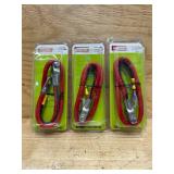 Uriah Products Battery Mounting & Installation Parts for Battery, Red 25 Inch (lot of 3)