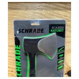 Schrade Stainless Steel Survival Full Tang Hatchet Rubber Handle 11 in. (Lot of 2)