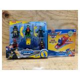 Super friends and paw patrol toys (lot of 2)