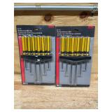 Performance Tool - Lot of 2 - 1419 6 Pc. Screwdriver Set - Heat Treated Alloy Steel with Plated Shafts with Organizer Rack (0930250)