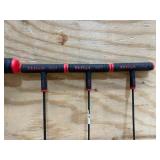 Eklind T-handle hex keys (lot of 5)