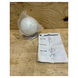 6 in. Polished Brushed Nickel LED Globe Flushmount