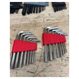 Different sets of hex key sets (lot of 8)