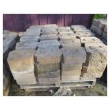 Pallet of Beveled Retaining Wall Blocks