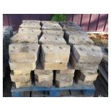 Pallet of Beveled Retaining Wall Blocks