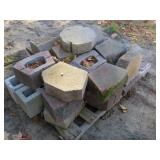 Mixed Pallet of Retaining Wall Blocks