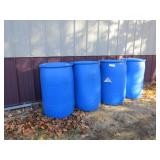 Mixed Lot of 4 50 Gallon Drums