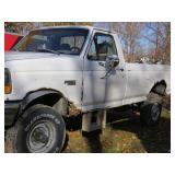 1997 Ford F350 with Hiniker Snow Plow