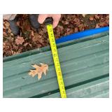 Green Corrugated Metal Panels and Ridge Cap