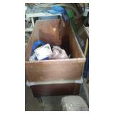 Metal Cart On Wheels.