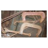 Vintage R.S. & W. Co Southington, Conn C Clamps (4).