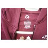 Kids Ski-Doo Bombardier Zip-Up Hoodie (Burgundy)