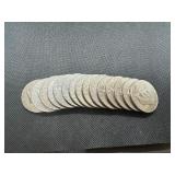 Fifteen Eisenhower Dollars: 7 different varieties (1972-D was labeled as "Silver Plated")