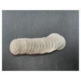 Fifteen Eisenhower Dollars: 7 different varieties (1972-D was labeled as "Silver Plated")