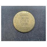 Brothel Token: Silver Dollar Hotel, Denver Colorado