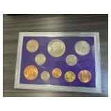 Retired British Coin Set in Holder: 10 coins