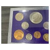 Retired British Coin Set in Holder: 10 coins