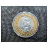 Limited Edition MGM Grand $10 Gaming Token-- Approx 0.60 Oz. of .999 Silver