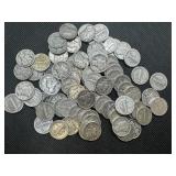 81 Mixed Date and Mint Silver Mercury Dimes
