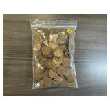 220 Lincoln Wheat Cents 1941- 1958 (37 different varieties)