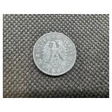 1942 Reichspfennig Nazi Germany WW II Coin with Swastika
