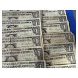 25 Circulated 1963B $1.00 Notes