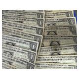 25 Circulated 1963B $1.00 Notes