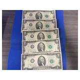 5 1976 $2.00 Notes
