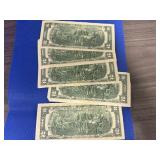 5 1976 $2.00 Notes