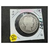 1907-O Silver Barber Half Dollar