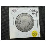 1909 Silver Barber Half Dollar