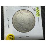 1909-S Silver Barber Half Dollar