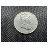 1949-D AU Silver Franklin Dollar